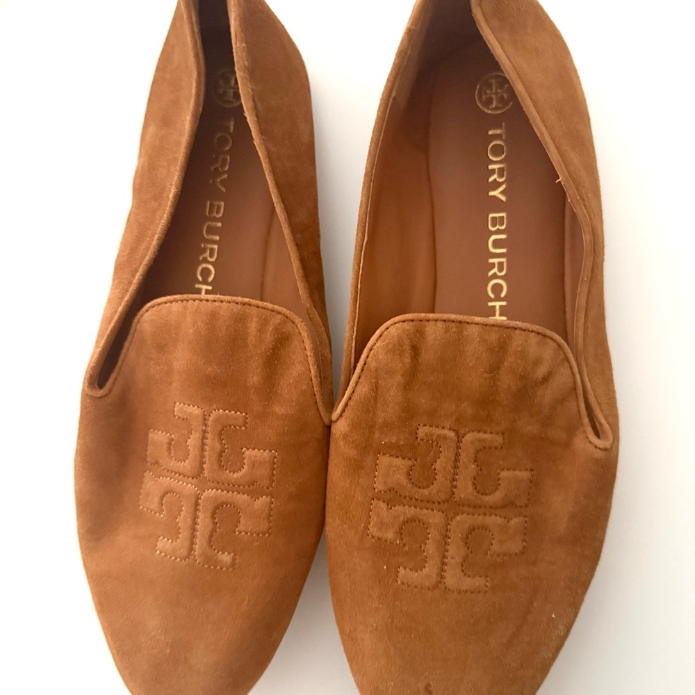 Tory Burch Suede Brown Loafers